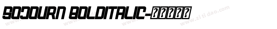 Sojourn BoldItalic字体转换